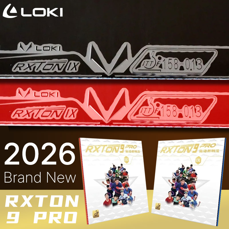 Table Tennis Loki - LOKI RXTON 9 PRO ยางปิงปองแบบพิเศษสำหรับผู้เล่นมืออาชีพ แผ่นยางปิงปองแบบเหนียวพร้อมฟองน้ำ
