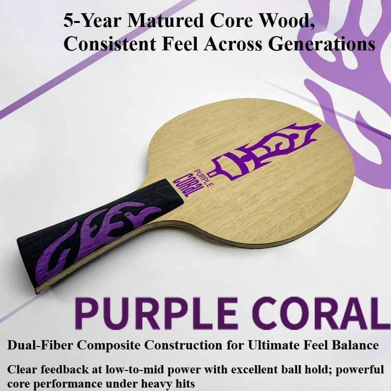 ไม้ปิงปอง Meteor Purple Coral  - Table Tennis Paddle บทวิจารณ์และราคา