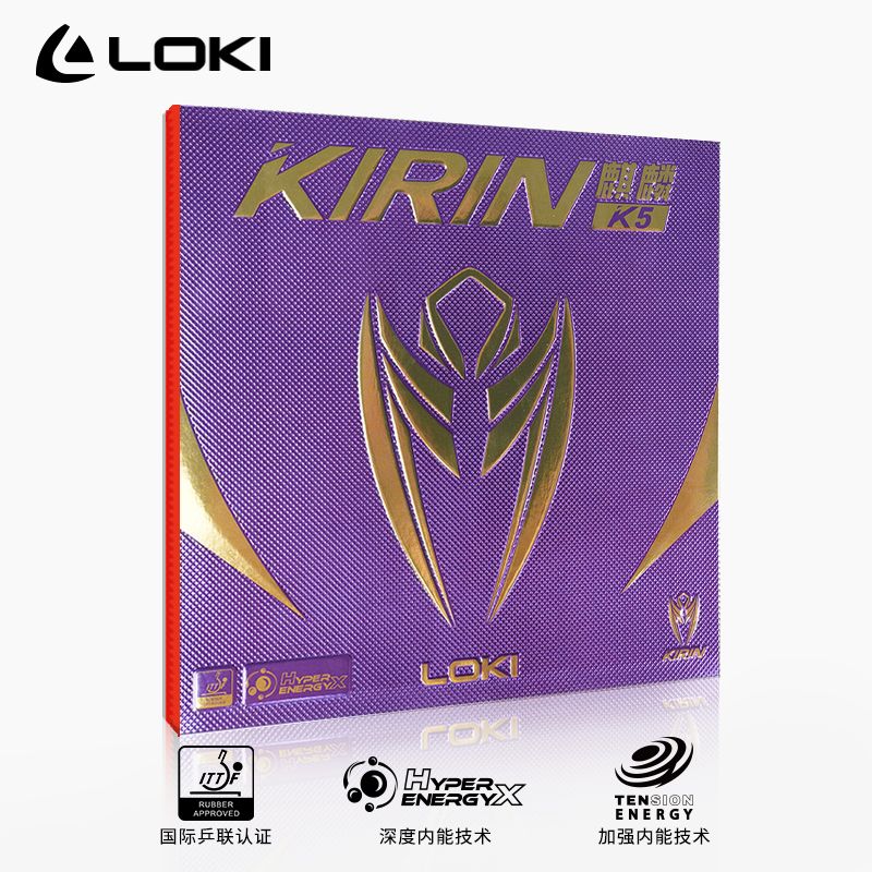LOKI Kirin K5 ยางปิงปอง ยางย้อ - Table Tennis Loki บทวิจารณ์และราคา